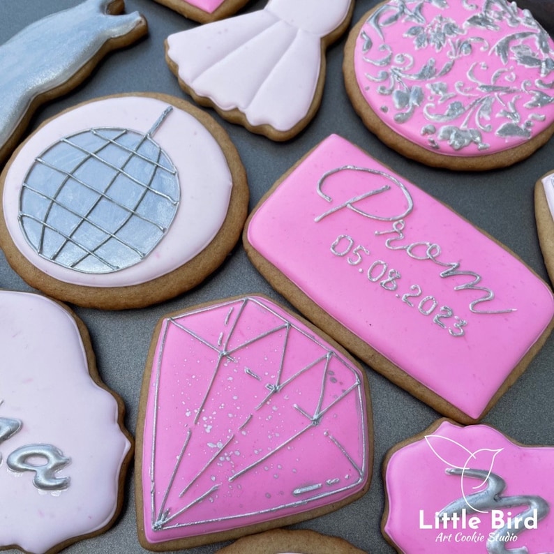 Prom Night Decorated Cookies, Prom Dress Cookies, Individual Cookies ...
