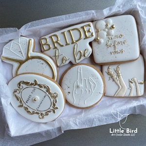 Vino Before Vows Bachelorette Party Cookies, Bride To Be, Bridal Shower Decorated Cookies, Wedding Cookies, Party Favors, Custom Cookies