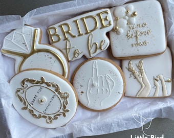 Vino Before Vows Bachelorette Party Cookies, Bride To Be, Bridal Shower Decorated Cookies, Wedding Cookies, Party Favors, Custom Cookies