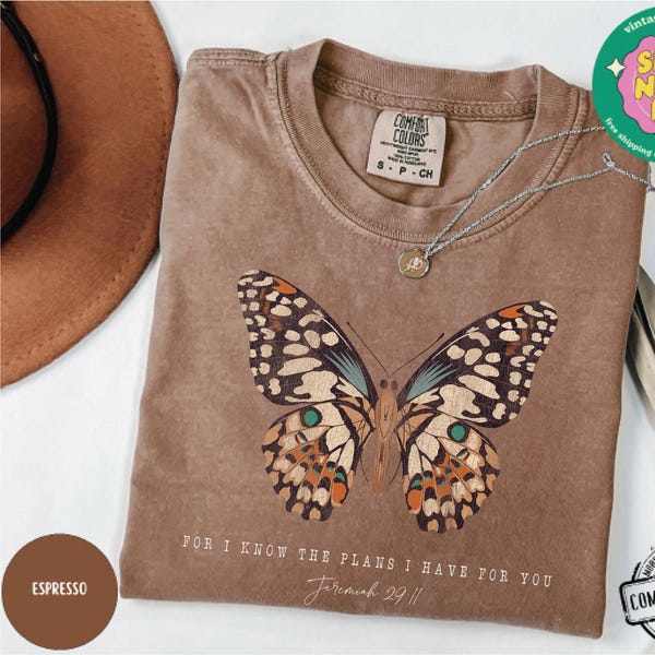 Porque yo sé los planes que tengo para ti Comfort Colors®, camiseta con versículos bíblicos para mujer, camiseta cristiana, camiseta de fe, sudadera religiosa