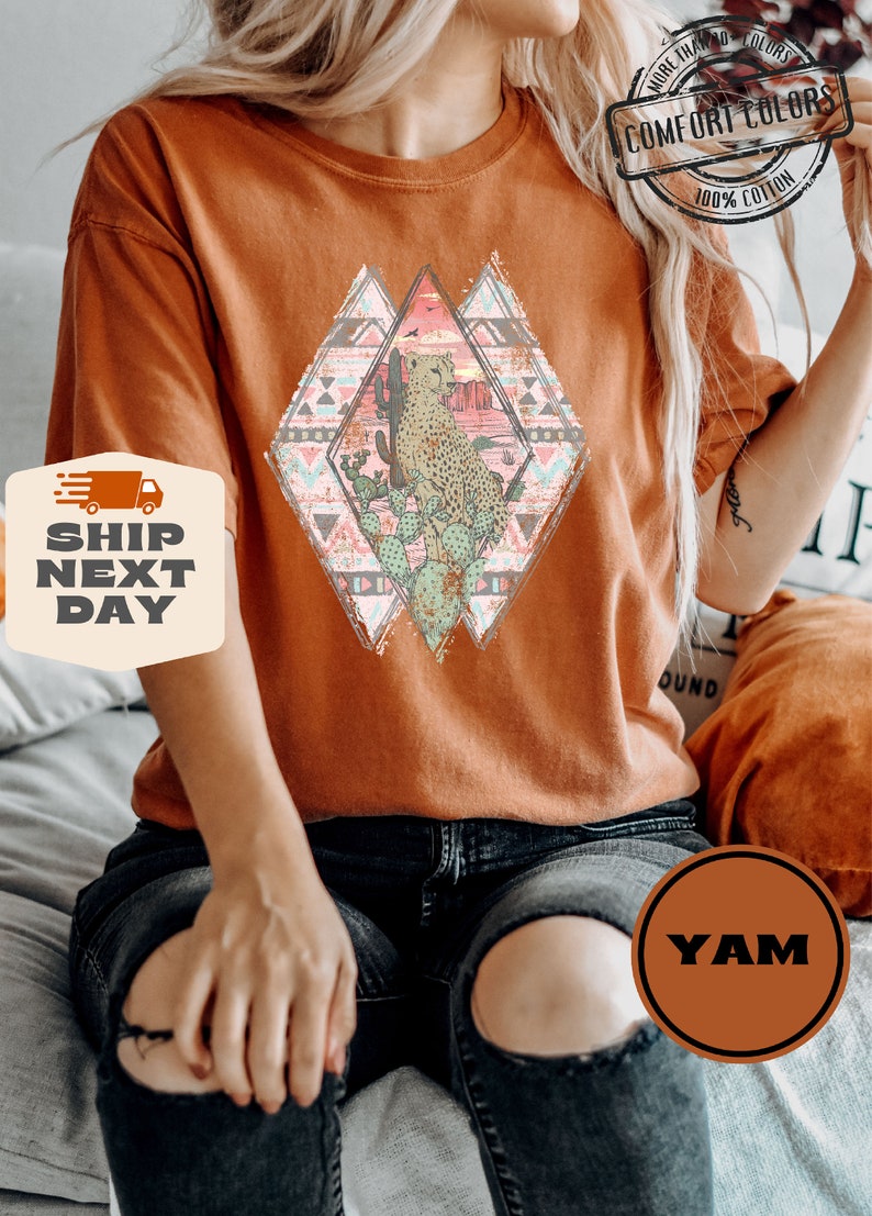 Desert Shirt, Cactus Scene Tshirt, Arizona Shirt, Desert Tee, Arizona Shirt, Cactus Shirt, Boho Shirt, Vintage Inspired Tees, Camping Tshirt image 5