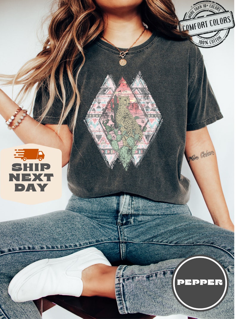 Desert Shirt, Cactus Scene Tshirt, Arizona Shirt, Desert Tee, Arizona Shirt, Cactus Shirt, Boho Shirt, Vintage Inspired Tees, Camping Tshirt image 2