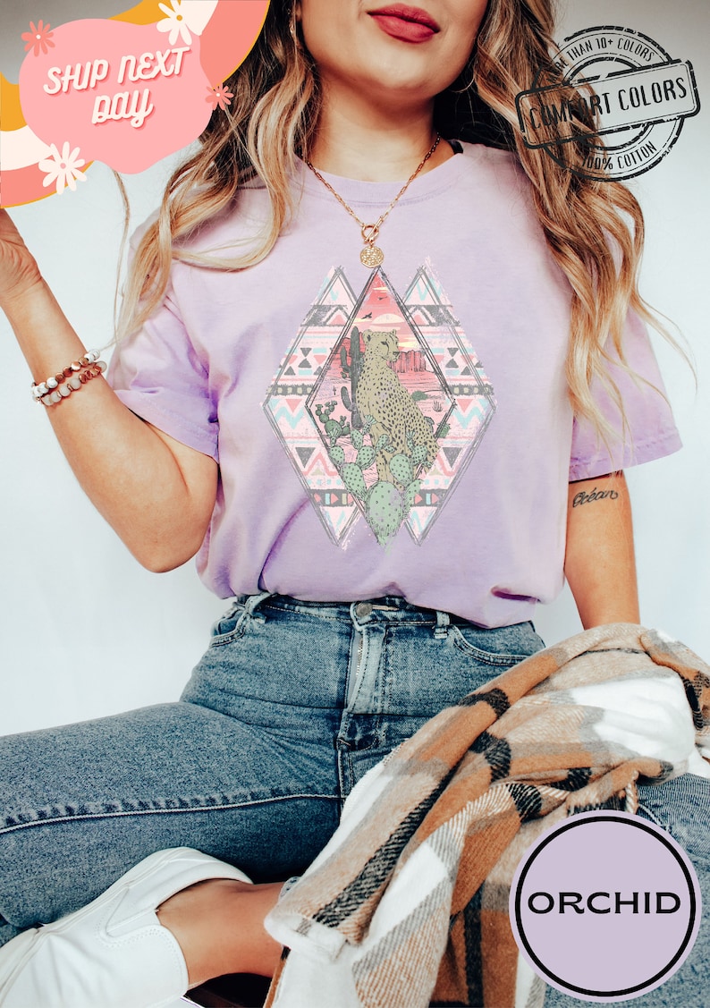 Desert Shirt, Cactus Scene Tshirt, Arizona Shirt, Desert Tee, Arizona Shirt, Cactus Shirt, Boho Shirt, Vintage Inspired Tees, Camping Tshirt image 4