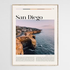 San Diego Print, San Diego Wall Art, San Diego Poster, San Diego Photo, San Diego Poster Print, California Poster Print, USA Poster