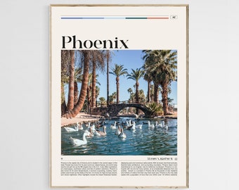 Phoenix print, Phoenix muurkunst, Phoenix poster, Phoenix foto, Phoenix poster print, Phoenix muur decor, Arizona print, VS poster print
