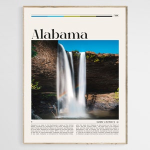 Alabama Travel Poster, Alabama Wall Art, Alabama Poster, Alabama Photo, Alabama Print, Alabama Wall Decor, United States Art, Digital File