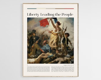 3*5様 アンティーク　木製金彩　額縁入り　絵画、旗を持つ貴公子(?) 版画 絵画 名画 民衆を導く自由の女神(1830) ウジェーヌ