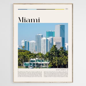 Miami Travel Poster, Miami Print, Miami Wall Art, Miami Poster, Miami Photo, Miami Poster Print, Florida Wall Decor, USA Poster, Digital