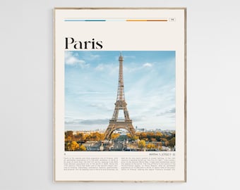 Paris Travel Poster, Paris Poster Print, Paris Wall Art, Paris Photo, Paris Print, Paris Wall Decor, France Poster, Eiffel Tower Wall Art