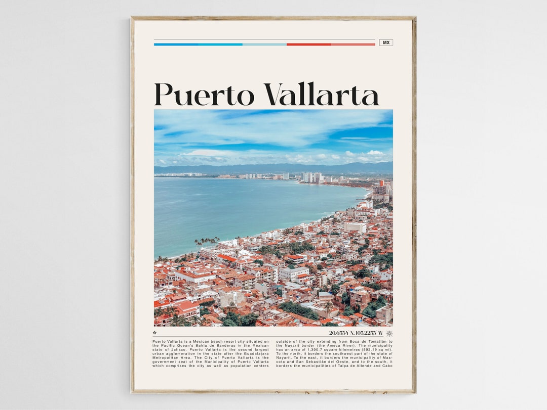 Puerto Vallarta Travel Poster, Puerto Vallarta Print, Puerto Vallarta