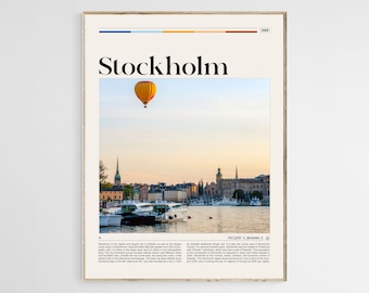 Póster de viaje de Estocolmo, impresión de Estocolmo, arte mural de Estocolmo, póster de Estocolmo, foto de Estocolmo, impresión de Suecia, decoración de Estocolmo, archivo digital