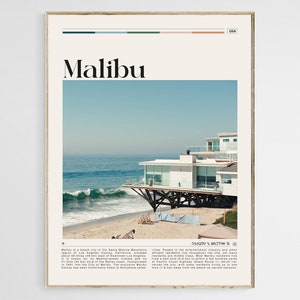 Malibu Travel Poster, Malibu Print, Malibu Wall Art, Malibu Poster, Malibu Photo, Malibu Poster Print, California Wall Decor, USA Poster