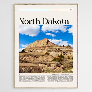 North Dakota Travel Poster, North Dakota Wall Art, North Dakota Poster, North Dakota Photo, North Dakota Print, USA Wall Decor, Digital File