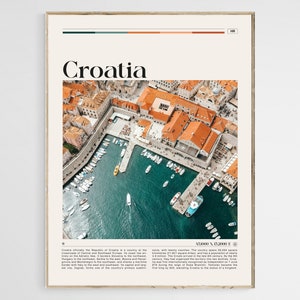 Croatia Travel Poster, Croatia Wall Art, Croatia Poster Print, Croatia Photo, Croatia Print, Europe Poster, Balkans Wall Decor, Digital