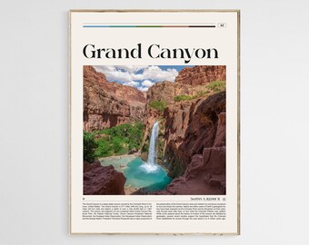 Grand Canyon Travel Poster, Grand Canyon Print, Grand Canyon Photo, Grand Canyon Wall Decor, Grand Canyon Poster, Arizona, Digital Download