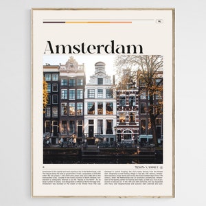 Amsterdam Print, Amsterdam Wall Art, Amsterdam Poster, Amsterdam Photo, Amsterdam Poster Print, Amsterdam Decor, Pays-Bas, Fichier numérique