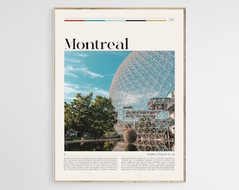 Póster de viaje de Montreal, Impresión de Montreal, Arte mural de Montreal, Póster de Montreal, Foto de Montreal, Decoración de pared de Canadá, Póster de Quebec, Archivo digital