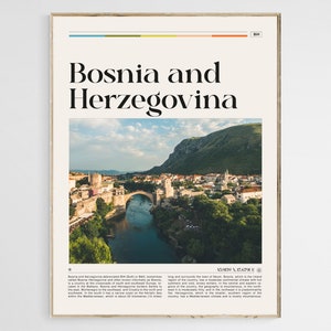Bosnia and Herzegovina Travel Poster, Bosnia and Herzegovina Wall Art, Bosnia and Herzegovina Poster Print, Bosnia and Herzegovina Photo