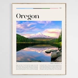 Oregon Travel Poster, Oregon Wall Art, Oregon Poster, Oregon Photo, Oregon Print, Oregon Wall Decor, United States Art Print, Digital File
