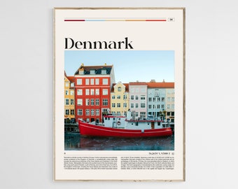 Denmark Travel Poster, Denmark Wall Art, Denmark Poster Print, Denmark Photo, Denmark Print, Denmark Wall Decor, Europe Poster, Digital File