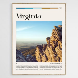 Virginia Travel Poster, Virginia Wall Art, Virginia Poster, Virginia Photo, Virginia Print, Virginia Wall Decor, United States Art, Digital