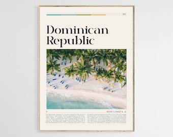 Dominican Republic Travel Poster, Dominican Republic Wall Art, Dominican Republic Poster Print, Dominican Republic Photo, Digital Download