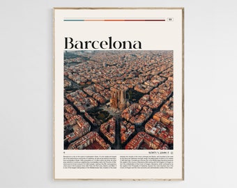 Barcelona-afdruk, Barcelona-muurkunst, Barcelona-poster, Barcelona-foto, Barcelona-posterafdruk, Barcelona-muurdecoratie, Spanje, digitaal bestand