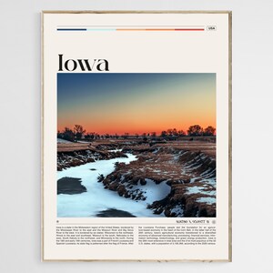 Iowa Travel Poster, Iowa Wall Art, Iowa Poster, Iowa Photo, Iowa Print, Iowa Wall Decor, Iowa Poster Print, United States Poster, Digital