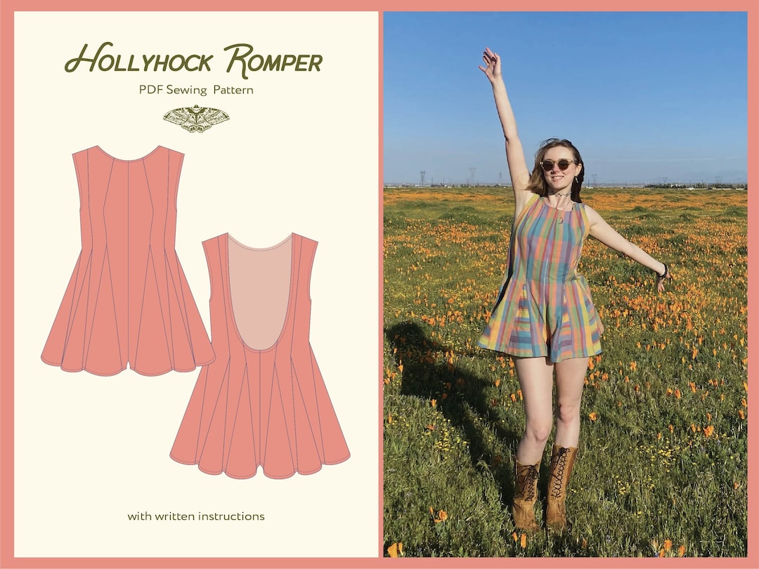 Hollyhock Romper - Etsy