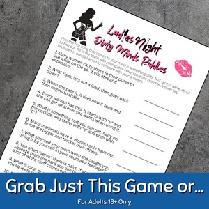 Dirty Minds Riddles Game | Girls Night Games | Ladies Night Games | Sex Games | Hen Party Games | Slumber Party Games | Instant Download