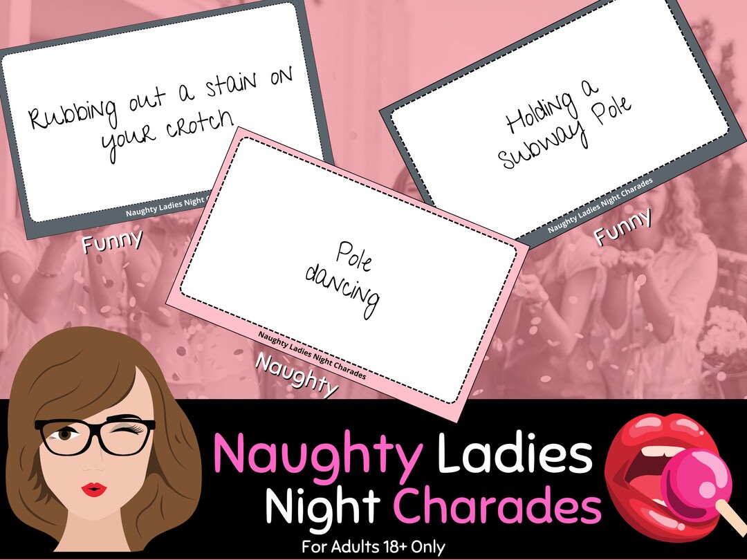 Charades Ladies Night Games Girls Night Out Slumber Party Games