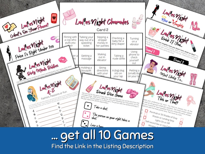 Dirty Minds Riddles Game | Girls Night Games | Ladies Night Games | Sex Games | Hen Party Games | Slumber Party Games | Instant Download