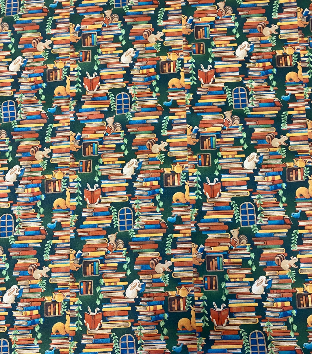 Book Fabric Forest Fables by Paintbrush Studios 100 Cotton Fabric