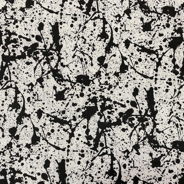 Paint Splatter Fabric Etsy