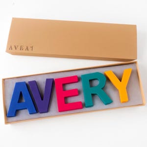 Personalized Name Crayons – Custom Crayons for Kids, Birthday Gift, Party Favors, Back to School, Rainbow Crayon Letters