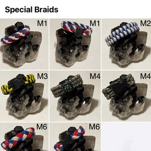 Fancy Weave Paracord Bracelet - Several colors and designs!