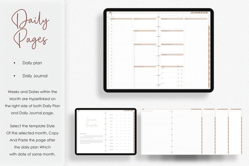 Digitale Planner 2023 2024 Jaarplanner Etsy België