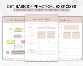 feuilles de travail cbt, thérapie cbt, pensée cbt, dossier de réflexion cbt, triangle cbt, conseiller scolaire, psychologue scolaire, feuille de travail thérapeutique