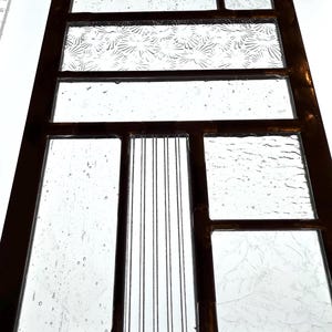 Clear Stained Glass Leaded Panel