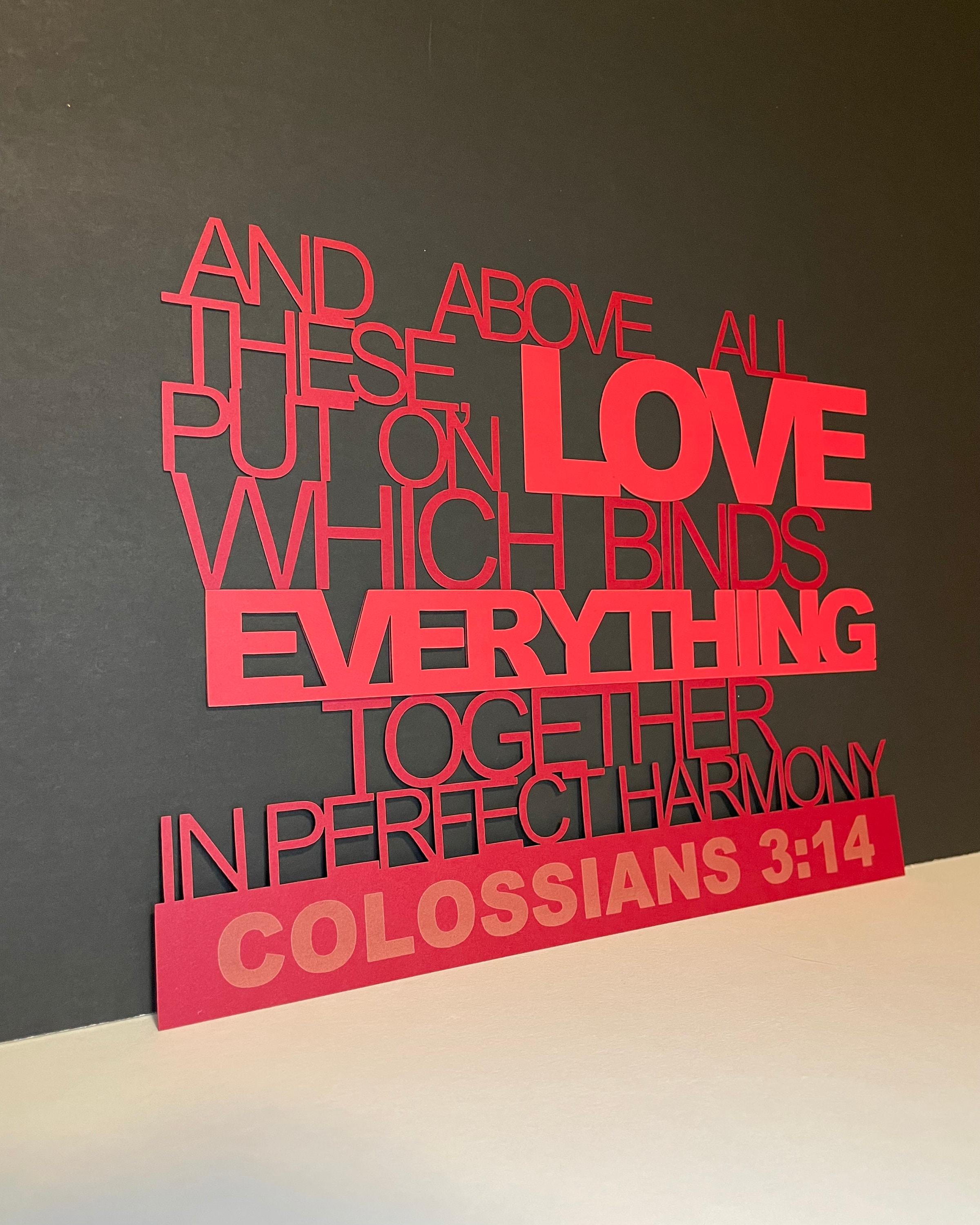 Colossians 3-14 - Digital File - Ai, DXF, PDF, SVG - Etsy