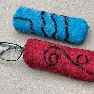 Eyeglass Case Felted | Soft Merino Wool | Earth Friendly