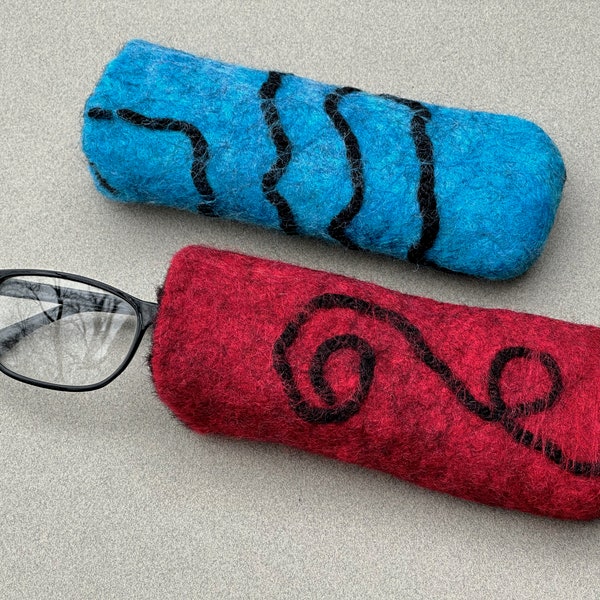 Eyeglass Case Felted | Soft Merino Wool | Earth Friendly