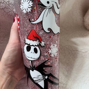Christmas Nightmare Starbucks inspired snow globe tumbler