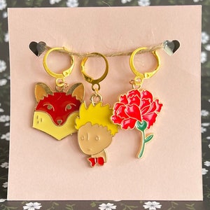 The Little Prince, Le Petit Prince Stitch Markers for crochet and knitting