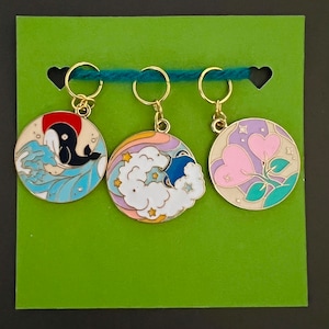 Fantasy Art Stitch Markers for Crochet and Knitting