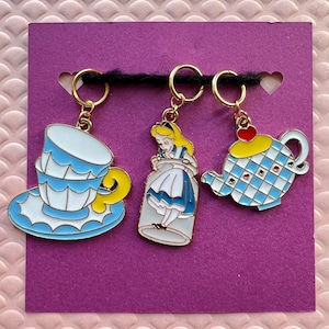 Alice in Wonderland stitch makers for Crochet and Knitting