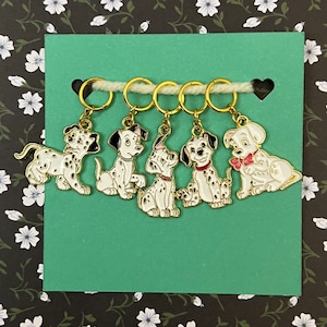 Dalmatian, 101 Dalmatian, Disney Dalmatian Dog Stitch Markers for crochet and knitting