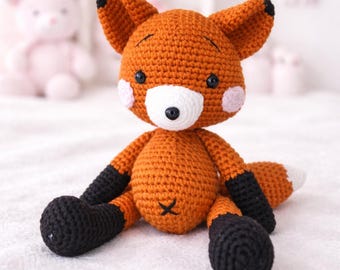 Fox Doll Amigurumi – Fox Plush – Woodland Animal Stuffed Toy
