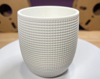 Quadratische Wandvase im 3D-Druck – modernes und umweltfreundliches Dekor aus PLA, einzigartiges Accessoire für Innenräume, nachhaltiges Geschenk