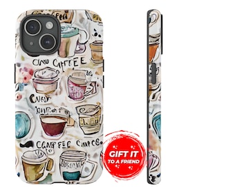 Personalized iphone Case Coffee Collage Phone Case Custom iphone Case iphone Casing Coffee Person Vintage Best Gift-for